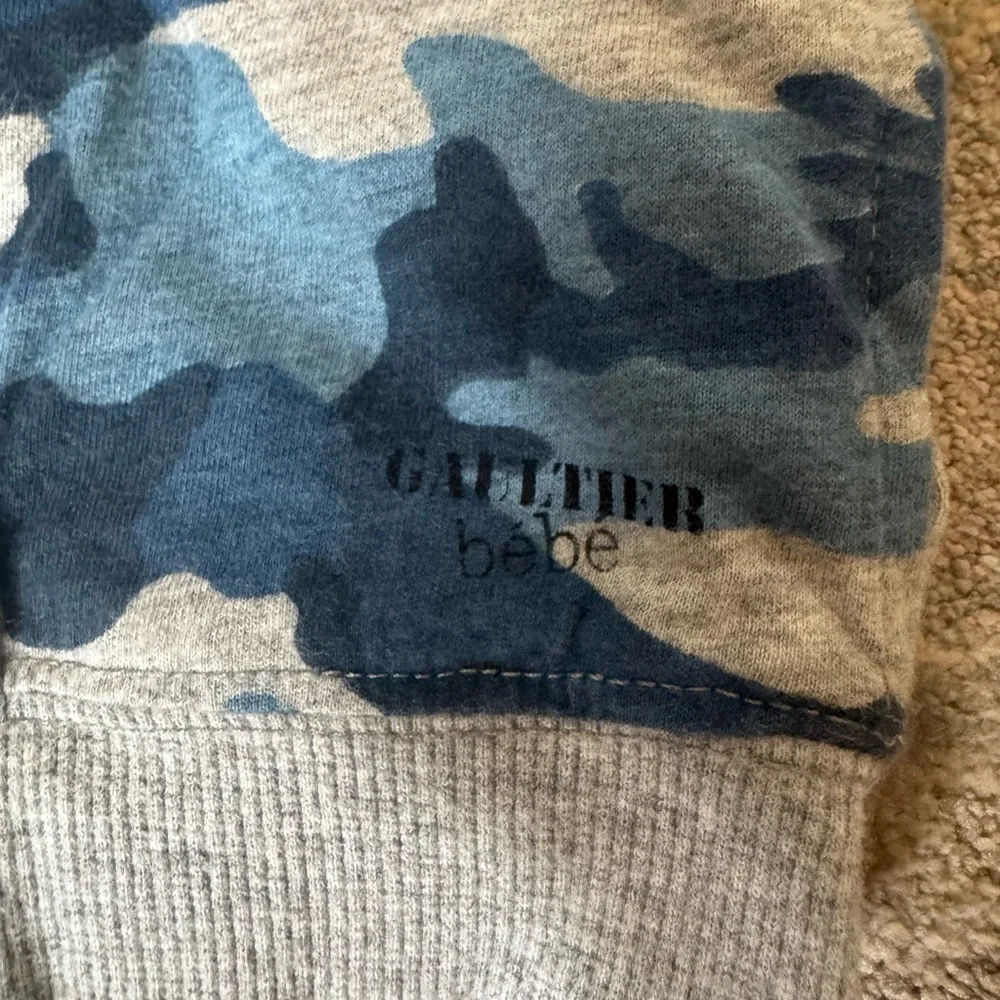 Gaultier bebe Blue Camo Kids Hoodie NWT